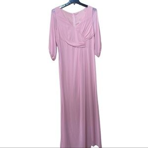 Miss Cristina USA Pale Pink Flare Formal Gown - Size XL - NWOT